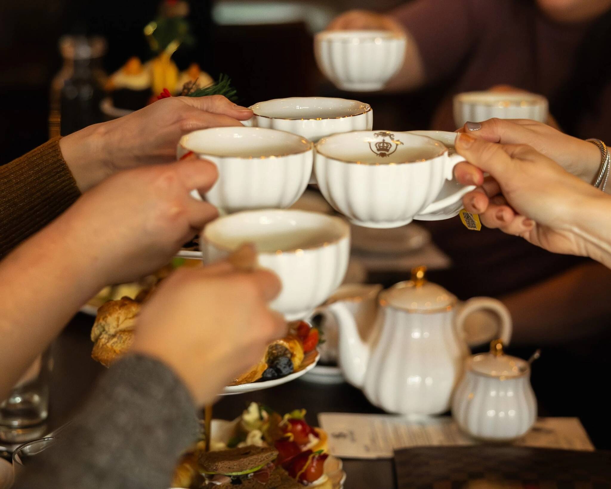 Afternoon tea. Photo courtesy of Saints and Scholars