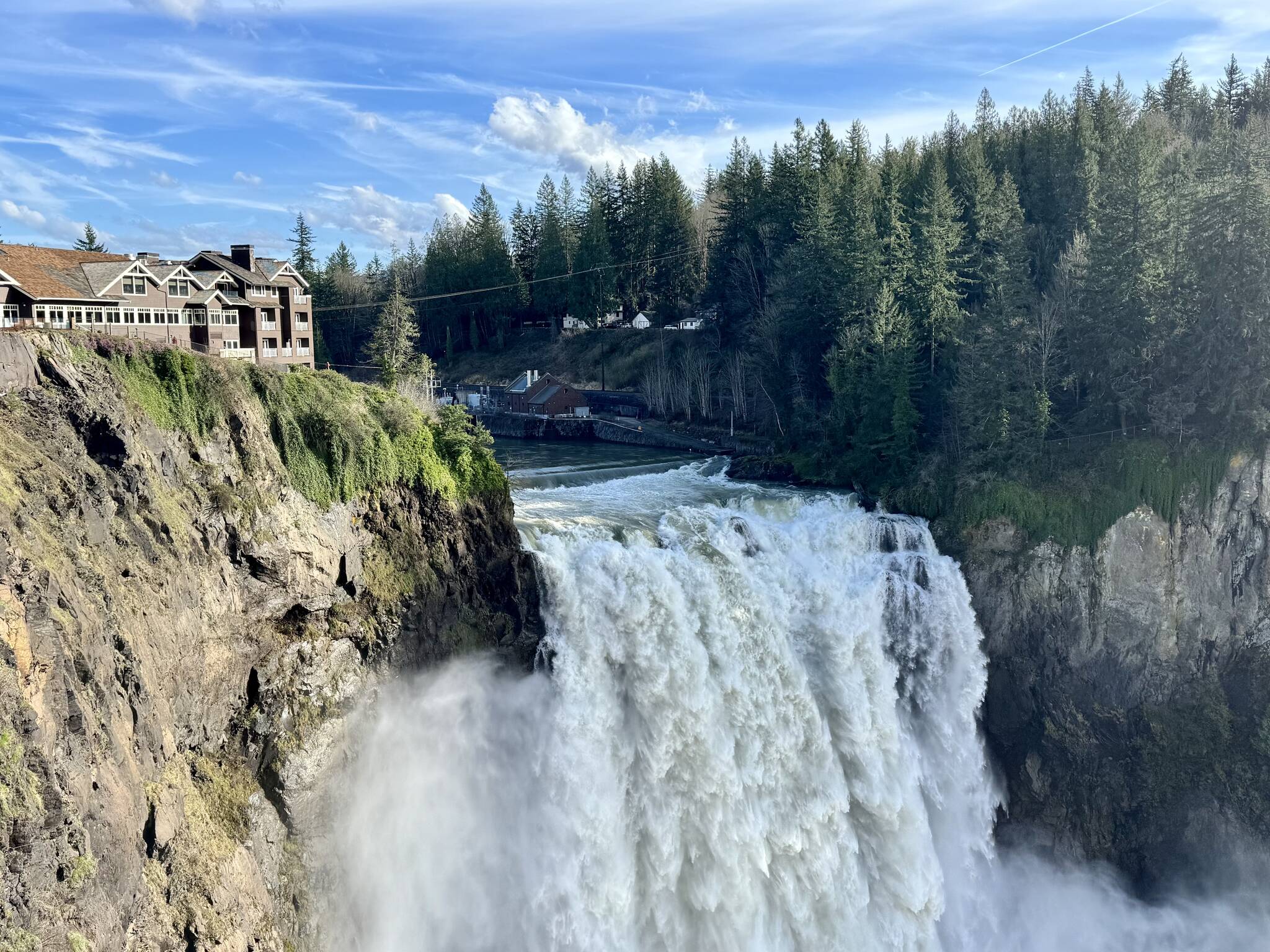 Snoqualmie Falls, March 2025. (Grace Gorenflo/Valley Record)