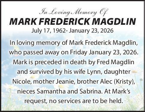 Mark Magdlin | Obit