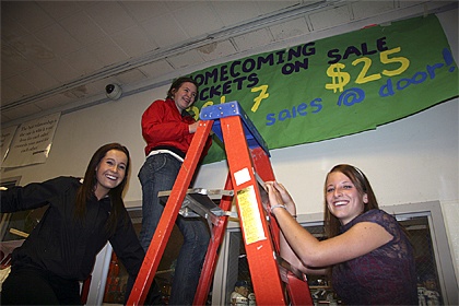 Touting school dance tickets