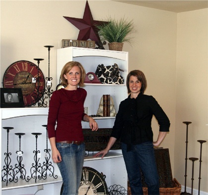 Bianca Collings and Cadie Brockbank show off items sold at their Sassy Mei craft shows. Most of their vendors are from the Snoqualmie and North Bend area.