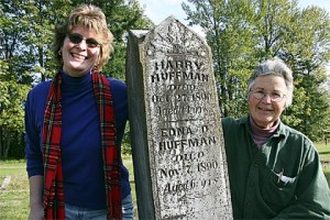 Gravestone researcher Gwynneth Anderson