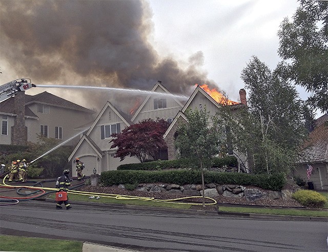 A fire on the roof of a house on Snoqualmie Ridge last year may have been caused by fireworks. Snoqualmie's City Council is considering a change to ban aerial fireworks at its Jan. 12 meeting.
