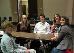 Cedarcrest students presenting at the state Science Teacher Association conference were