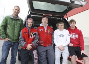 Mount Si state wrestling delegates: From left