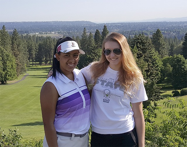 Caitlin Maralack left and Kat Hodgson