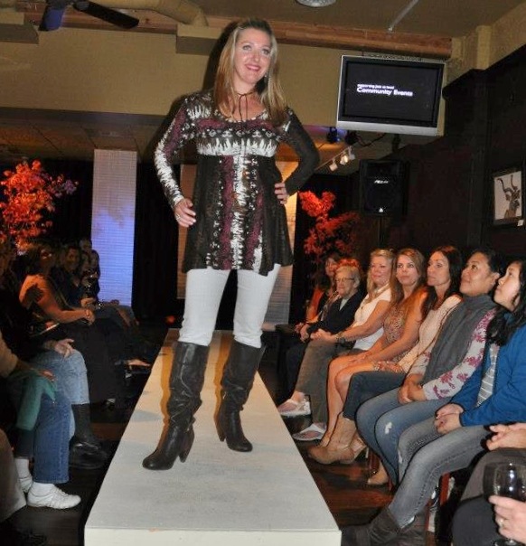 Models show off fall fashions in the Birches Habitat fashion show