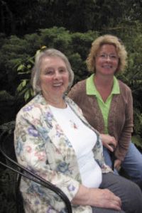 Festival at Mount Si grand marshal Georgia Kramer sits with her daughter Kathy Furulie of Snoqualmie. Kramer helped teach generations of Valley residents to swim. Her grand marshal status “is an honor