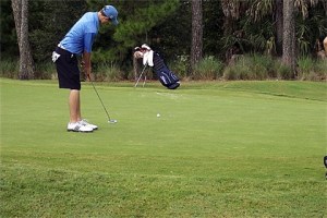 Mount Si grad Mike Rutledge puts during play Oct. 24 at the Nature Valley Amateur tourney. He finished fifth in his division.