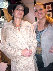 Vintage clothing model Cris Coffing