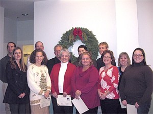 Teachers in attendance at the school board meeting on Thursday