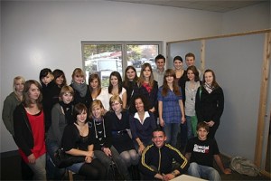 Eleventh grade students from Riesner Gymnasium in Gladbeck