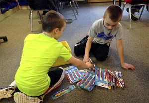 Snoqualmie Elementary second graders Beau Phillips