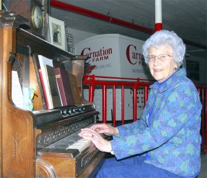 Sitting at an antique organ