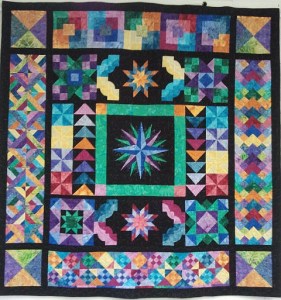 This Starburst quilt is up for grabs by a lucky winner in a Fourth of July raffle by the Sno-Valley Senior Center.