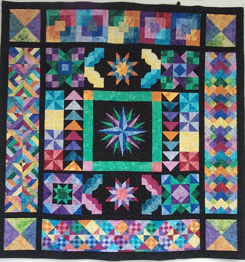 This Starburst quilt is up for grabs by a lucky winner in a Fourth of July raffle by the Sno-Valley Senior Center.