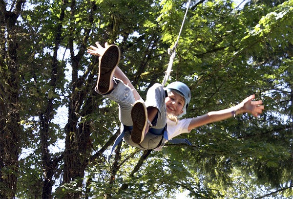 Swaying in a giant swing