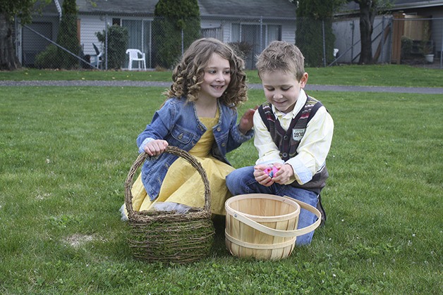 Sister and brother Emily and Jack Lindsay of North Bend