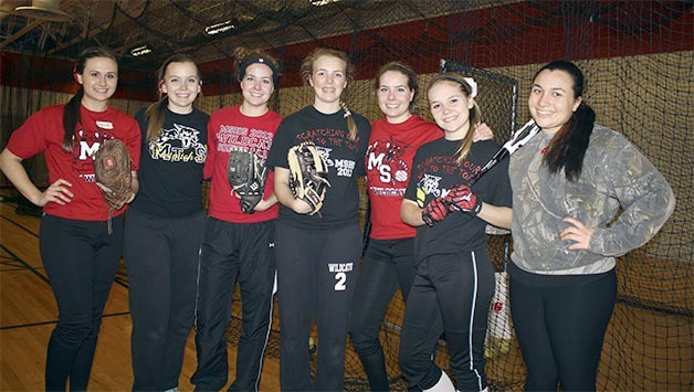 Mount Si softball seniors: From left