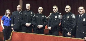 Snoqualmie Police officers attending new hire Chad Ridout’s graduation are