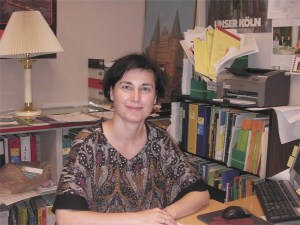 German language teacher Edina Kecse-Nagy was surprised and honored when she received the first annual PTSA educator of the year award.