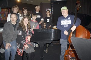 Intergeneration jazz happens on a Wednesday night at Boxley’s. Front