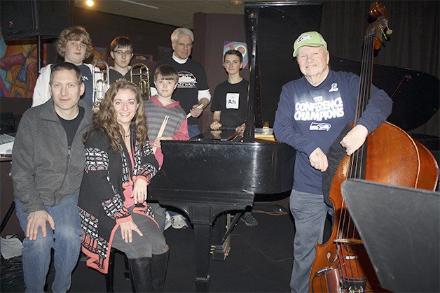 Intergeneration jazz happens on a Wednesday night at Boxley’s. Front