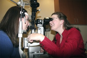 Praising her for clean contacts