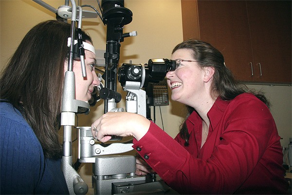 Praising her for clean contacts