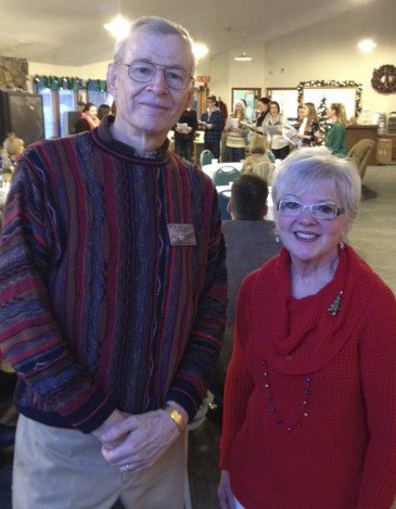 Rotary President Pete Bullard and Director Paula Edwards.