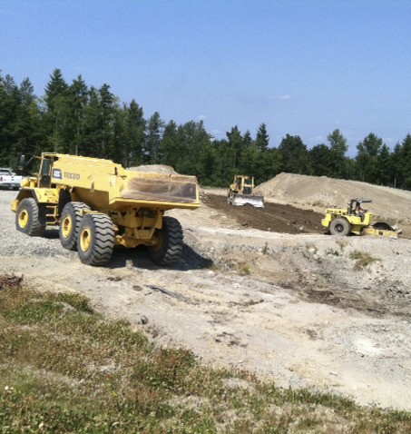 Earthmovers shake things up at the future Jeanne Hansen Park in Snoqualmie. A groundbreaking ceremony is this week.