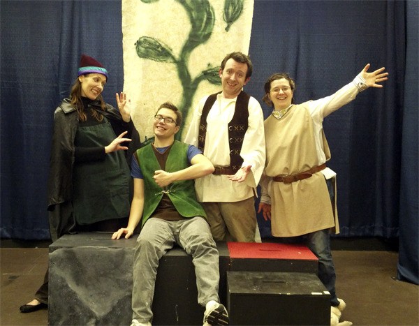 Cast members in Valley Center Stage’s “Jack and the Beanstalk” are