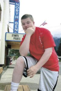 Greg Jorgensen of North Bend helps inspire others in his job at North Bend Theatre. His boss