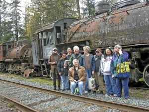Members of the Mount Si Artists’ Guild  visit the Northwest Railway Museum collection for inspiration and preliminary work prior to the upcoming Arts at the Depot show.