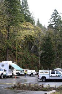 Responding to an early morning plane crash that killed three people