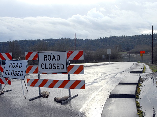 Water in the Upper Valley was receding early in the week