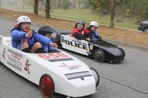 Patrick Lawrenson challenges his driver