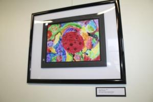What's in an artistic moment? One of the student entries for the Reflections competition hangs at Snoqualmie City Hall.
