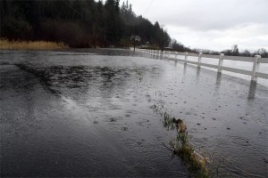 Flooding closes roads in the Lower Valley last winter. October is Flood Awareness Month in King County.