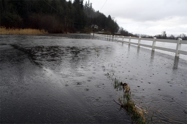 Flooding closes roads in the Lower Valley last winter. October is Flood Awareness Month in King County.