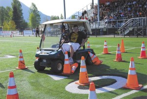 Stopped to ponder how to avoid crushing any more cones