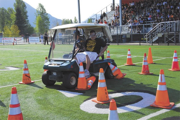 Stopped to ponder how to avoid crushing any more cones