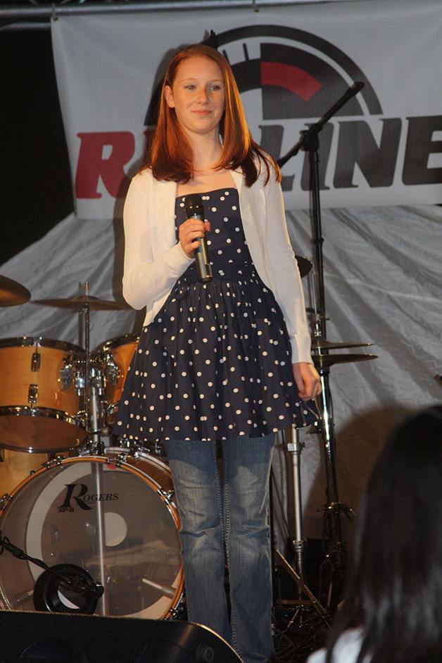 Local vocalist Rene Wolf performs at Tolt-MacDonald Park. She’ll sing ‘God Bless the USA’ before the fireworks.