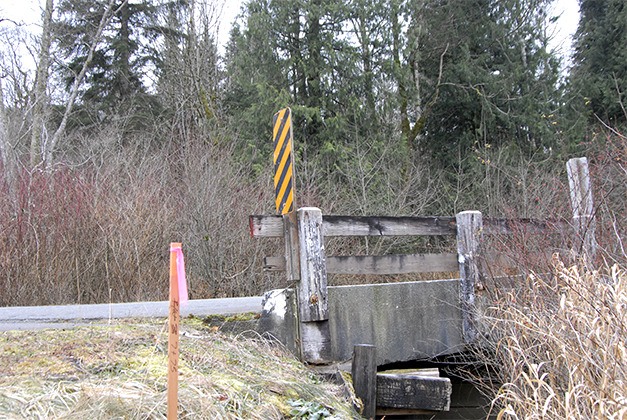 A 1950s-built road bridge over North Bend’s Gardiner Creek at Alm Way is to be closed next week