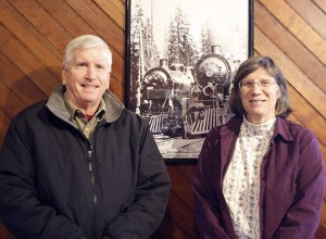 Paul Timmerman and Peggy Barchi met recently to begin planning for Railroad Days 2016