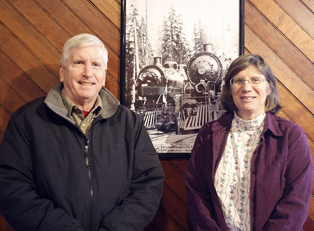 Paul Timmerman and Peggy Barchi met recently to begin planning for Railroad Days 2016