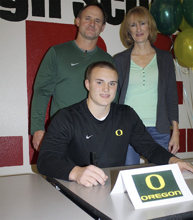 Doug and Polly Breshears watch as son Carson Breshears