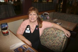Julie Moshay takes a quick break at the Country Pride Restaurant to talk about her experience saving a customer from choking on Sunday Dec. 12.