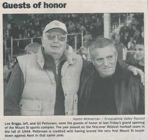 Gilbert Pettersen, first boy to score a touchdown for Mount Si, dies at 85