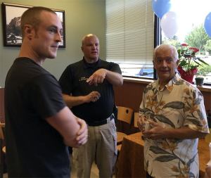 At the July 17 Coffee with a Cop event at the North Bend QFC